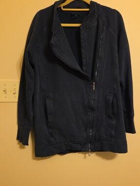lululemon athletica navy zip-front hoodie